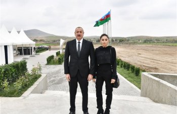 Prezident İlham Əliyev və Birinci xanım Mehriban Əliyeva Şuşa şəhəri 1 nömrəli tam orta məktəbin açılışında iştirak ediblər