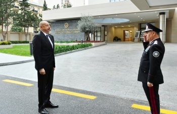 Prezident İlham Əliyev Dövlət Təhlükəsizliyi Xidmətinin yeni inzibati binalarının açılışında iştirak edib