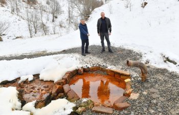 Prezident İlham Əliyev Şuşa rayonundakı “Turşsu” bulağında olub - FOTO