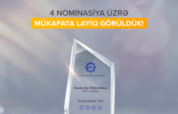 Expressbank 4 nominasiyada mükafat qazanıb