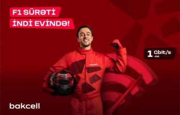 “Bakcell” “F1 Star” Azərbaycanda ən sürətli fiber internetini təqdim edir