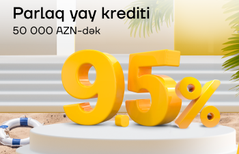 Yelo Bank-dan illik 9.5% ilə yay krediti!