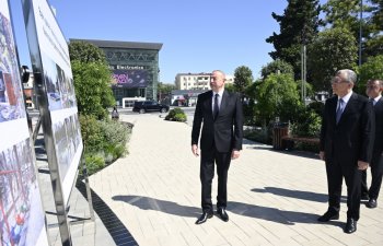 Prezident İlham Əliyev Bakıda əsaslı şəkildə yenidən qurulan Nərimanov parkının açılışında iştirak edib