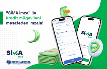 “SİMA İmza” ilə kredit müqaviləni məsafədən imzala!