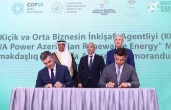 KOBİA "ACWA Power Azerbaijan Renewable Energy" ilə Anlaşma Memorandumu imzalayıb