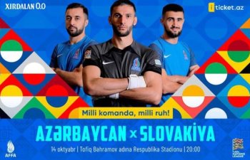 Azərbaycan - Slovakiya oyununun biletləri artıq satışda