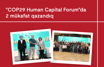 Kapital Bank “COP29 Human Capital Forum” tədbirində 2 mükafata layiq görülüb