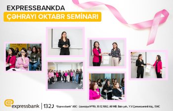 Expressbankda Çəhrayı Oktyabr seminarı keçirilib