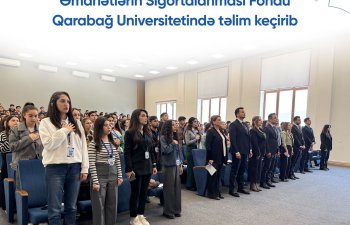 Əmanətlərin Sığortalanması Fondu Qarabağ Universitetində təlim keçirib