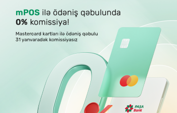 “PAŞA Bank” “mPOS” məhsuluna endirim kampaniyası elan edir