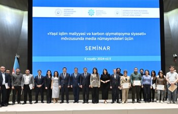 Media nümayəndələri üçün “Yaşıl iqlim maliyyəsi və karbon qiymətqoyma siyasəti” mövzusunda seminar keçirilib