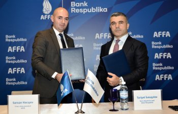 Bank Respublika və AFFA arasında sponsorluq müqaviləsi imzalandı